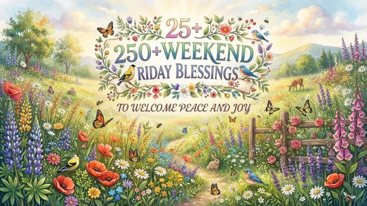 Weekend Friday blessings with peaceful sunrise inspiring joy, gratitude, and a restful start to the weekend