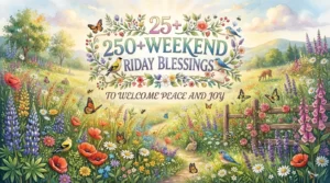 Weekend Friday blessings with peaceful sunrise inspiring joy, gratitude, and a restful start to the weekend