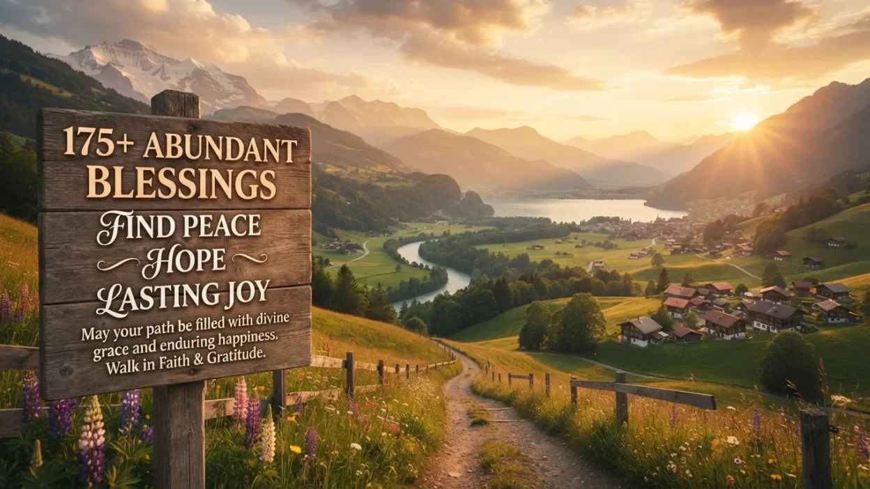 Abundant blessings with peaceful sunrise inspiring hope, faith, gratitude, and lasting joy every day