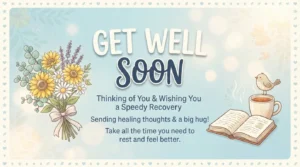 Simple get well messages wishing someone comfort, strength, hope, and a speedy recovery