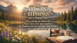 Good morning blessings for a happy day filled with peace, hope, joy, gratitude, and positive energy