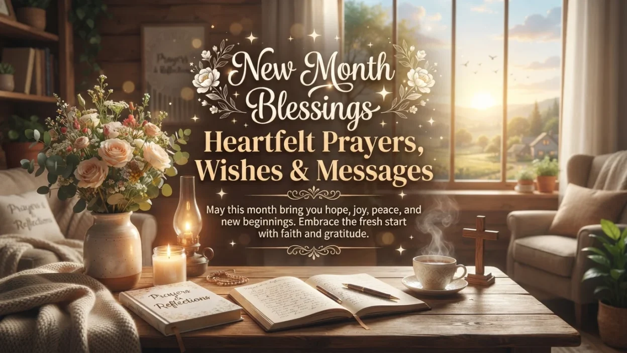 New month blessings with heartfelt prayers, wishes, and messages for a fresh start filled with hope and peace