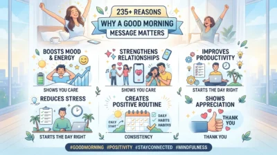 Why a good morning message matters for sharing love, encouragement, positivity, and a meaningful start to the day