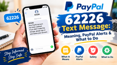 62226 text message meaning, PayPal alerts, and what to do