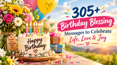 305+ birthday blessing messages to celebrate life, love, and joy
