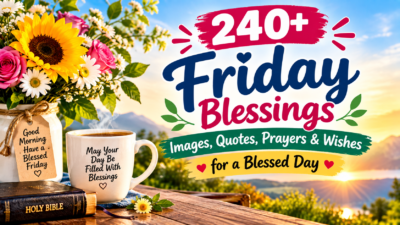 240+ Friday blessings images, quotes, prayers, and wishes for a blessed day