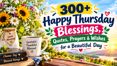 300+ happy Thursday blessings, quotes, prayers, and wishes for a beautiful day