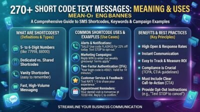 Short code text messages explained, including their meaning, common uses, alerts, verification codes, and promotions
