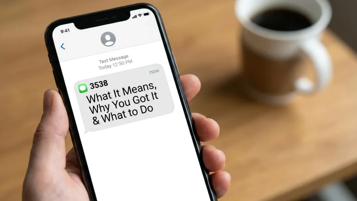 3538 text message meaning, why you got it, and what to do when an unfamiliar message appears