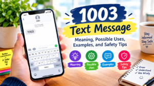 1003 text message meaning, possible uses, examples, and safety tips for understanding unfamiliar text messages