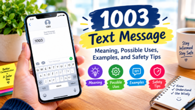 1003 text message meaning, possible uses, examples, and safety tips for understanding unfamiliar text messages
