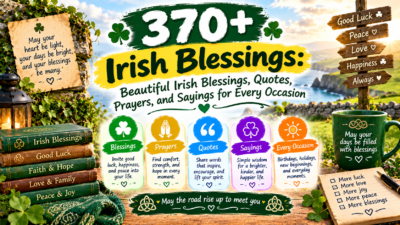 370+ Irish blessings with beautiful quotes, heartfelt prayers, and traditional Irish sayings for every occasion
