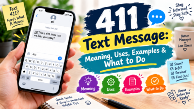 411 text message meaning, uses, examples, and what to do
