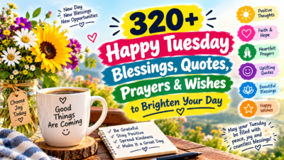 320+ happy Tuesday blessings, quotes, prayers, and wishes to brighten your day
