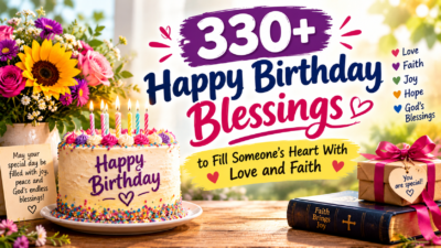 330+ Happy Birthday Blessings filled with love, faith, joy, and heartfelt wishes