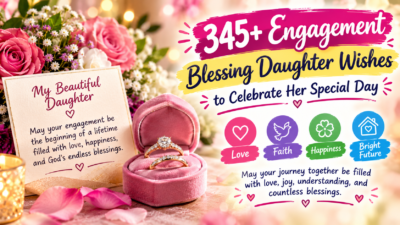 345+ engagement blessing daughter wishes filled with love, prayers, happiness, and heartfelt blessings for her special day