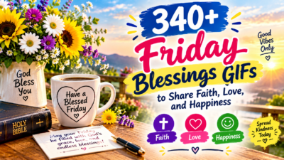 340+ Friday blessings GIFs to share faith, love, happiness, peace, and heartfelt wishes with family and friends