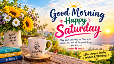 335+ good morning happy Saturday images with uplifting quotes, heartfelt wishes, and peaceful blessings