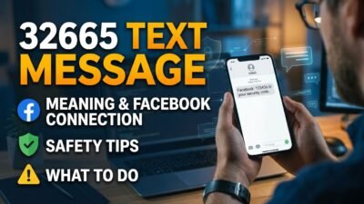 32665 text message meaning, Facebook connection, safety tips, and what to do when you receive a text from this number